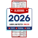 PREORDER 2026 - Alabama State and Federal Labor Law Poster - Non-Laminated Paper