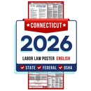 PREORDER 2026 - Connecticut State and Federal Labor Law Poster - Non-Laminated Paper