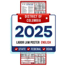District of Columbia State and Federal Labor Law Poster 2025 - Non-Laminated Paper