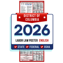 PREORDER 2026 - District of Columbia State and Federal Labor Law Poster - Non-Laminated Paper