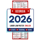 PREORDER 2026 - Georgia State and Federal Labor Law Poster - Non-Laminated Paper