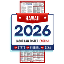 PREORDER 2026 - Hawaii State and Federal Labor Law Poster - Non-Laminated Paper