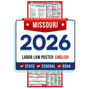 PREORDER 2026 - Missouri State and Federal Labor Law Poster - Non-Laminated Paper