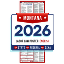PREORDER 2026 - Montana State and Federal Labor Law Poster - Non-Laminated Paper