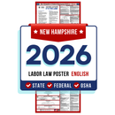 PREORDER 2026 - New Hampshire State and Federal Labor Law Poster - Non-Laminated Paper