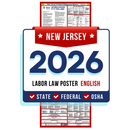 PREORDER 2026 - New Jersey State and Federal Labor Law Poster - Non-Laminated Paper