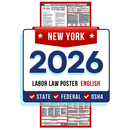 PREORDER 2026 - New York State and Federal Labor Law Poster - Non-Laminated Paper