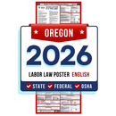 PREORDER 2026 - Oregon State and Federal Labor Law Poster - Non-Laminated Paper