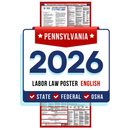 PREORDER 2026 - Pennsylvania State and Federal Labor Law Poster - Non-Laminated Paper