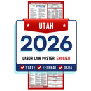 PREORDER 2026 - Utah State and Federal Labor Law Poster - Non-Laminated Paper