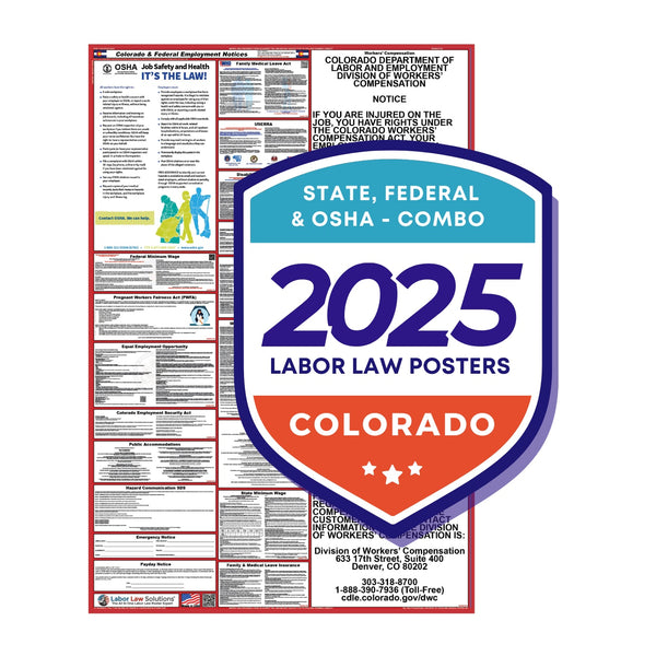 PREORDER - Colorado State and Federal Labor Law Poster 2025