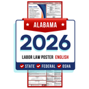 Alabama State and Federal Labor Law Poster - Non-Laminated Paper 2026