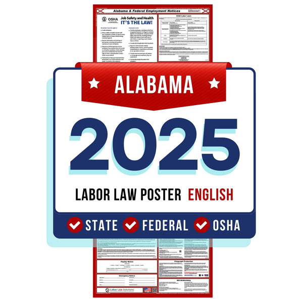 Alabama Digital State and Federal Labor Law Poster 2025