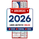 Arkansas State and Federal Labor Law Poster - Non-Laminated Paper 2026