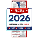 Arizona State and Federal Labor Law Poster - Non-Laminated Paper 2026