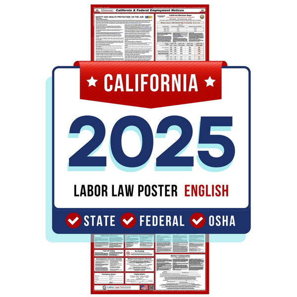 California Digital State and Federal Labor Law Poster 2025