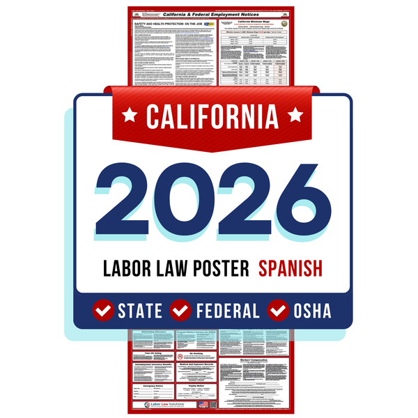 PREORDER 2026 California Digital State and Federal Labor Law Poster
