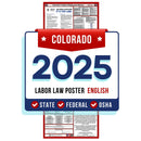 Colorado State and Federal Labor Law Poster 2025 - Non-Laminated Paper