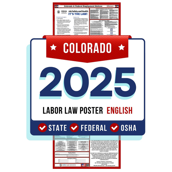 Colorado Digital State and Federal Labor Law Poster 2025