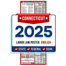 Connecticut State and Federal Labor Law Poster 2025 - Non-Laminated Paper