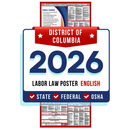 District of Columbia State and Federal Labor Law Poster - Non-Laminated Paper 2026