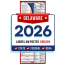 Delaware State and Federal Labor Law Poster - Non-Laminated Paper 2026