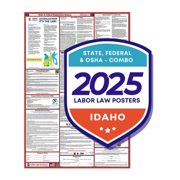 PREORDER - Idaho State and Federal Labor Law Poster 2025