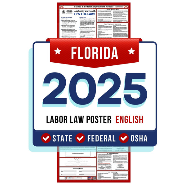 Florida Digital State and Federal Labor Law Poster 2025