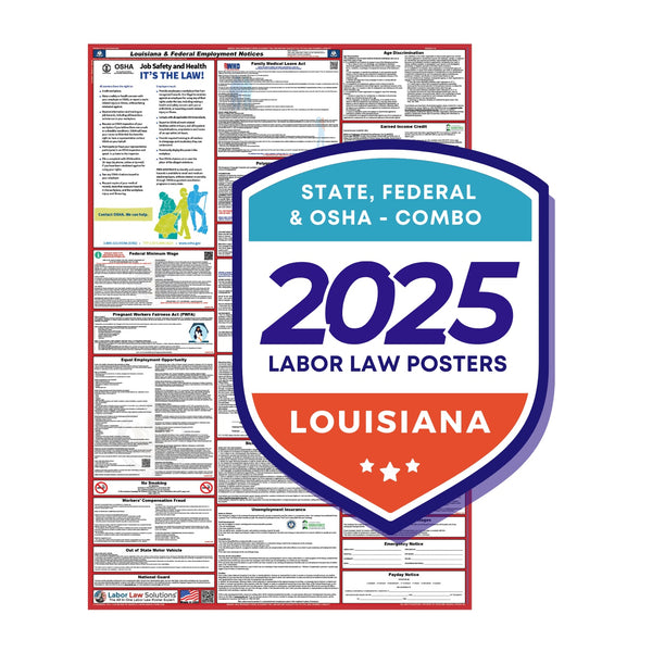 PREORDER - Louisiana State and Federal Labor Law Poster 2025