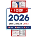 Georgia State and Federal Labor Law Poster - Non-Laminated Paper 2026