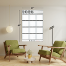 2026 Monthly Planning Calendar - Vertical (Grey)