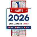 Hawaii State and Federal Labor Law Poster - Non-Laminated Paper 2026
