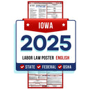 Iowa Digital State and Federal Labor Law Poster 2025