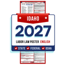 Preorder Idaho State and Federal Labor Law Poster - Non-Laminated Paper 2027