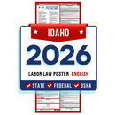 PREORDER 2026 - Idaho State and Federal Labor Law Poster - Non-Laminated Paper