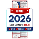 Idaho State and Federal Labor Law Poster - Non-Laminated Paper 2026