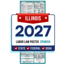 Preorder Illinois State and Federal Labor Law Poster - Non-Laminated Paper 2027
