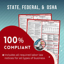 Idaho State and Federal Labor Law Poster 2025 - Non-Laminated Paper