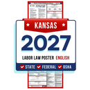 Preorder Kansas State and Federal Labor Law Poster - Non-Laminated Paper 2027