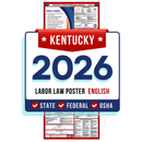 Kentucky State and Federal Labor Law Poster - Non-Laminated Paper 2026