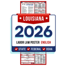 PREORDER 2026 - Louisiana State and Federal Labor Law Poster - Non-Laminated Paper