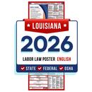 Louisiana State and Federal Labor Law Poster - Non-Laminated Paper 2026