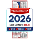 Massachusetts State and Federal Labor Law Poster - Non-Laminated Paper 2026