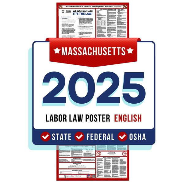 Massachusetts Digital State and Federal Labor Law Poster 2025