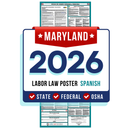 PREORDER 2026 - Maryland State and Federal Labor Law Poster - Non-Laminated Paper