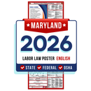 Maryland State and Federal Labor Law Poster - Non-Laminated Paper 2026