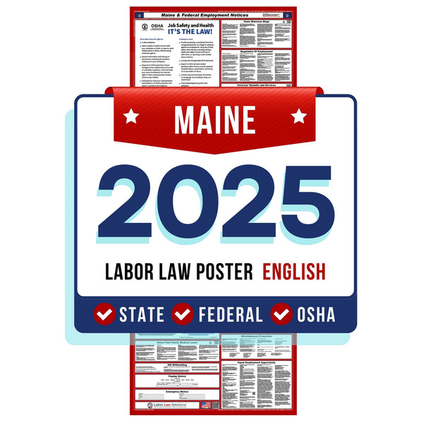 Maine Digital State and Federal Labor Law Poster 2025