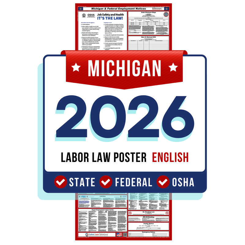 PREORDER 2026 Michigan Digital State and Federal Labor Law Poster