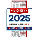 Michigan State and Federal Labor Law Poster 2025 - Non-Laminated Paper