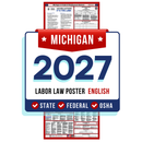 Preorder Michigan State and Federal Labor Law Poster - Non-Laminated Paper 2027